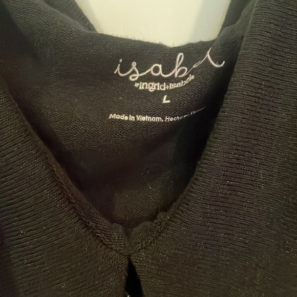 Ingrid and Isabel Maternity black off the shoulder sweater - Picture 2 of 3